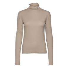 FILIPPA K Rib Mock Neck Top |Beige |L