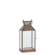 Signe lanterne H30,5 cm. antik guld jern