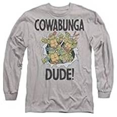 Teenage Mutant Ninja Turtles Cowabunga Dude Pf herr långärmad t-shirt, atletisk ljung, X-Large, Atletisk Heather, XL