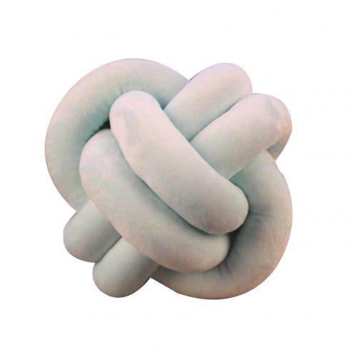 18/25/30cm plysch pp bomull mjuk knuten boll fylld kastkudde handgjorda kuddar kudde kroppskudde heminredning - 30cm blå