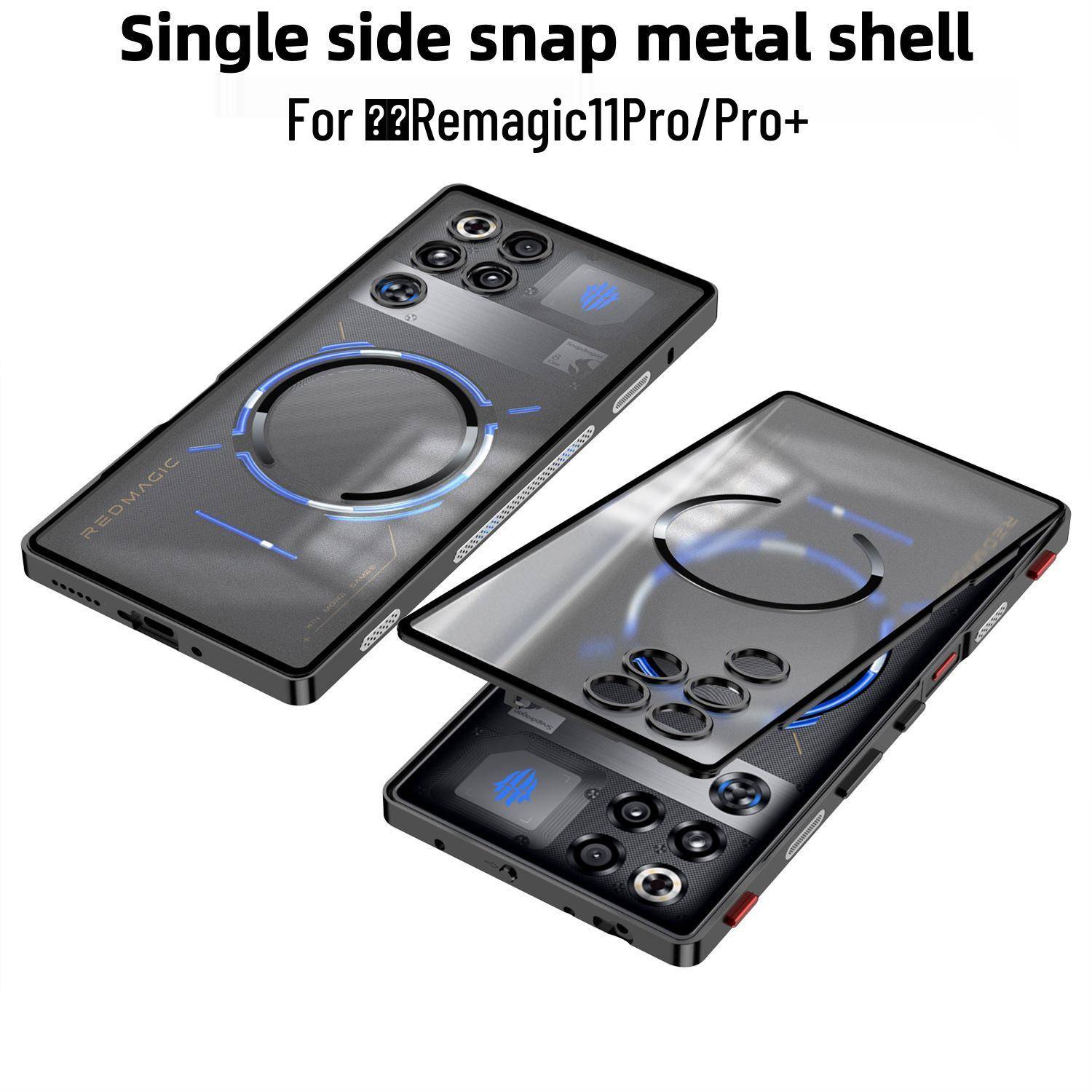 RedMagic 11 Pro/11 Pro+ Magnetisk Snäppknapp Metallmobilskal