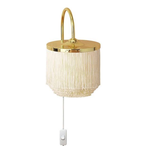 Warm Nordic Fringe vägglampa cream white