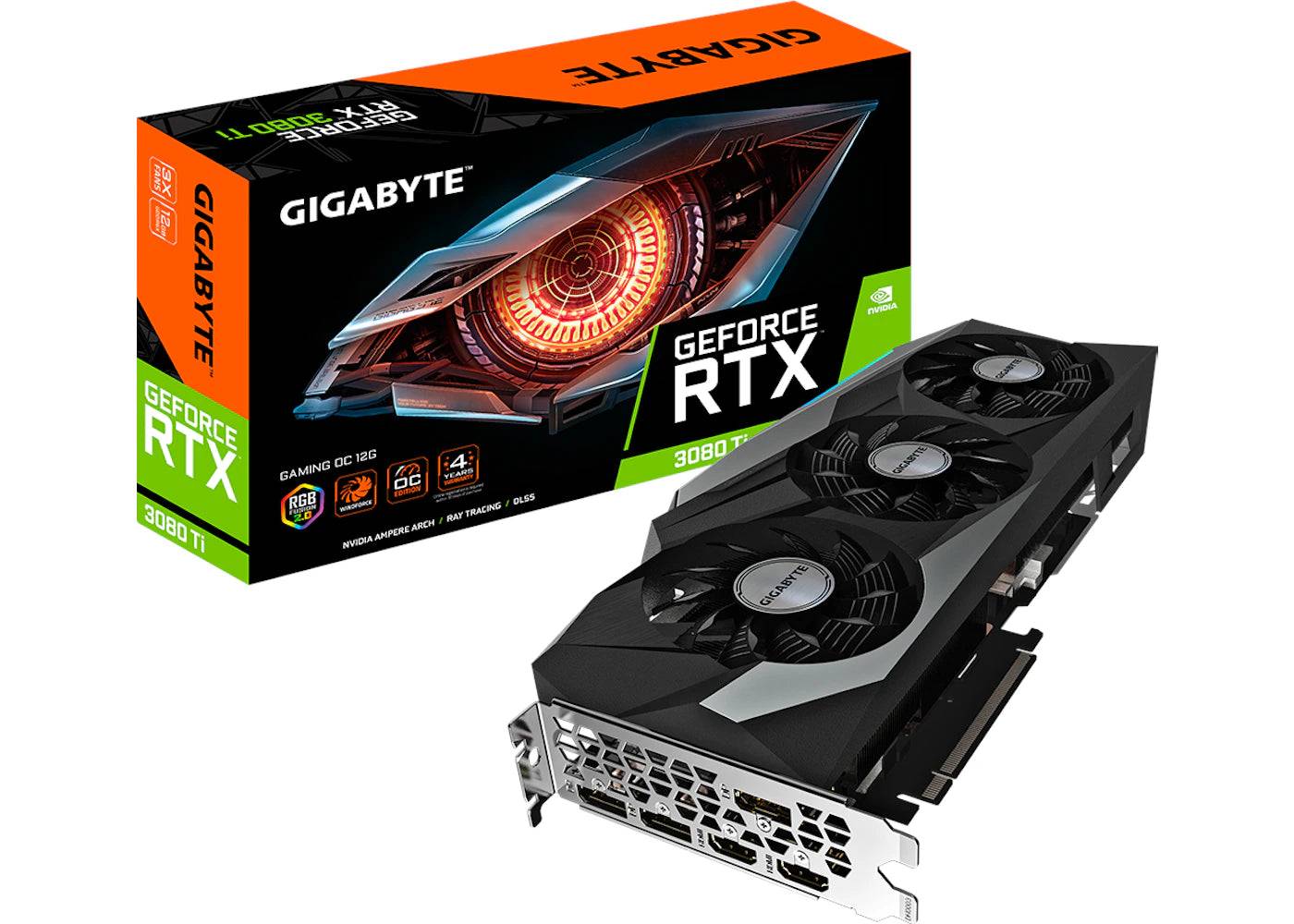 NVIDIA GIGABYTE GeForce RTX 3080 Ti GAMING 12G OC Graphics Card (GV-N308TGAMING OC-12GD) - One Size (One Size)