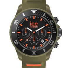 ICE Watch ICE Chrono Khaki Orange Dial Silicone Strap Watch 021427