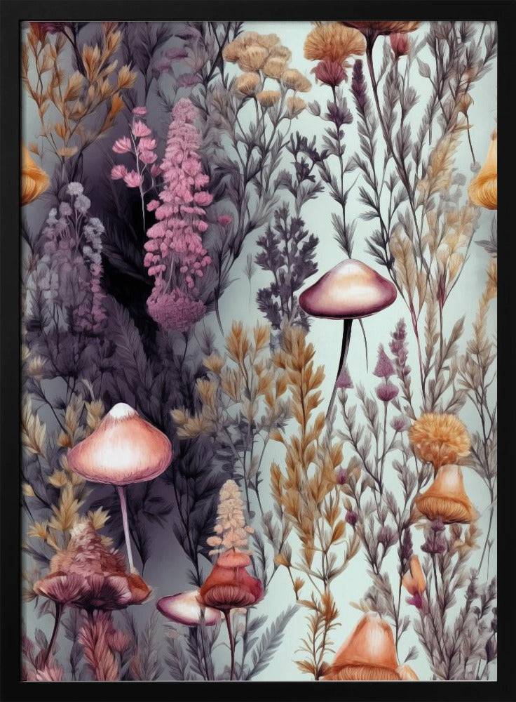 Nature Flowers and Leaves Watercolor Art (137) Poster - 70x100 cm / 28x40″