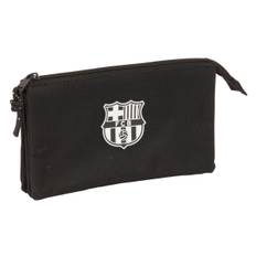 Tredobbelt bæretaske F.C. Barcelona Sort 22 x 12 x 3 cm