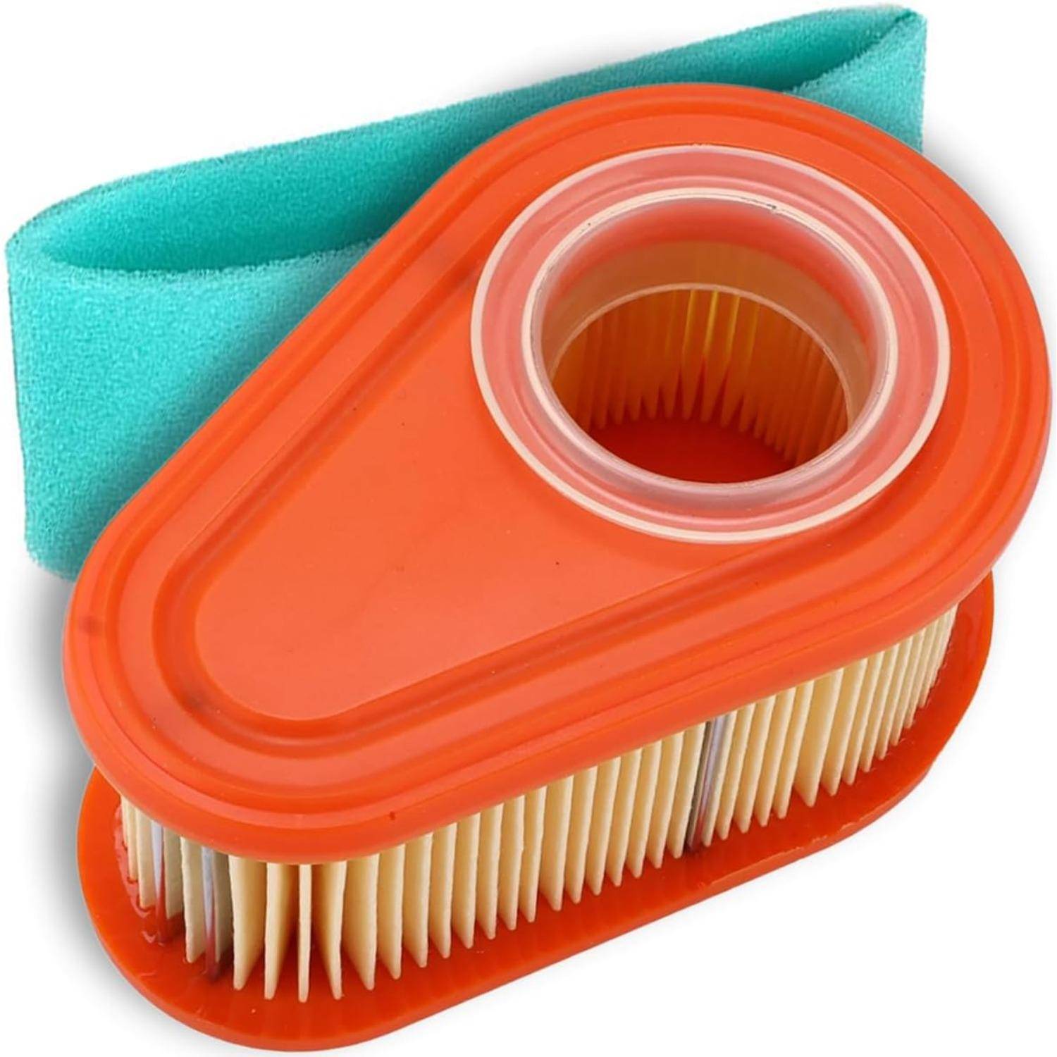792038 Luftfilter Kompatibel för Briggs & Stratton DOV 700 Motor Gräsklippare Grästraktor Åkklippare ersätter #790388 792038 med Förfilter orange