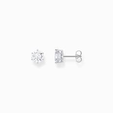 Thomas Sabo | Silverörhängen med stor, vit zirkonia | Silver