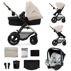 Kinderkraft Moonlight 4in1 MOOV2 barnvagn Grå AIR HJUL