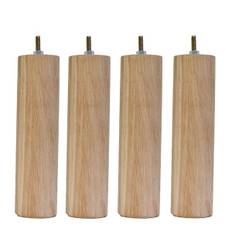 Runde egetræsben - 22 cm.