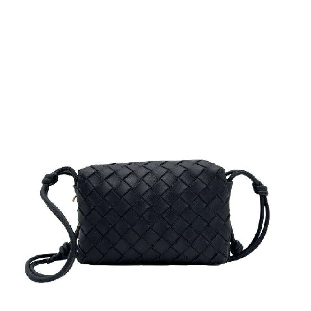 Bottega Veneta Vintage Pre-owned Leather Shoulder Bag - Vintage - Dame - Blå - ONE SIZE - Uld