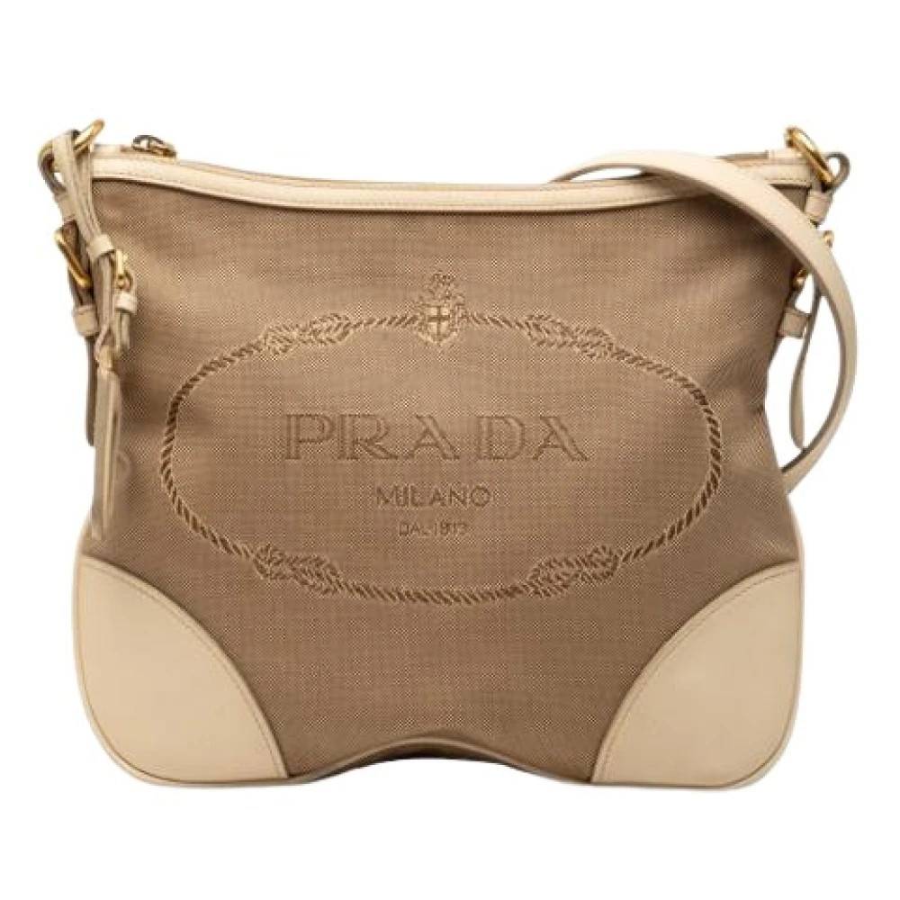 Prada Vintage - Pre-owned Canvas Crossbody Bag Vintage - Dam - ONE Size - Läder