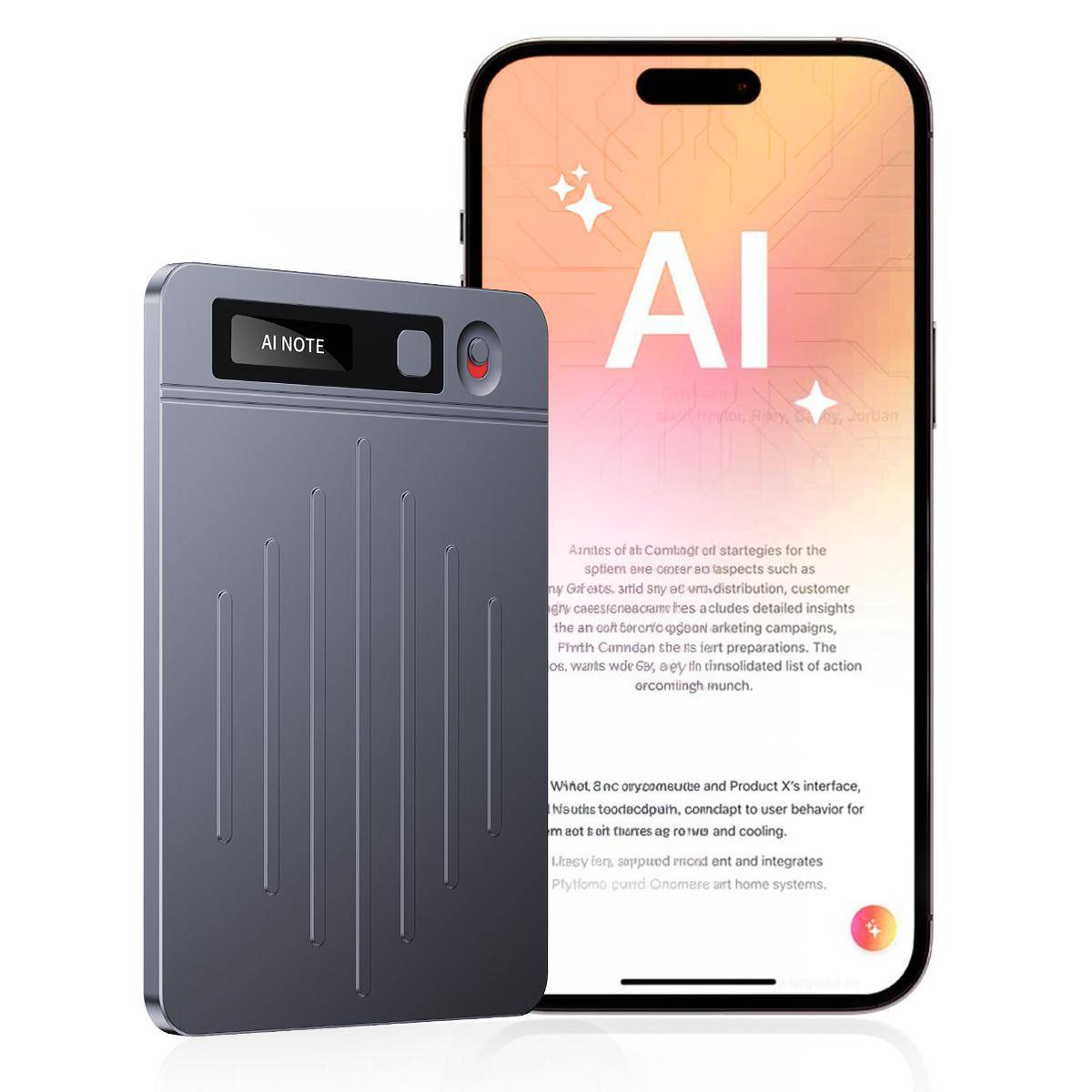 KENTFAITH AI Voice Recorder, Transcribe Summarize Translation, App Control, 40H Recording Time, 64GB Memory, Kentfaith