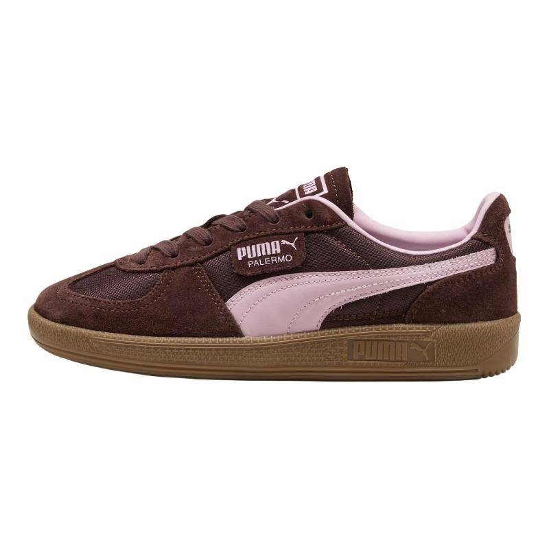 Puma Palermo Vintage Unisex Mörkbrun Retro Skor Bekväm Passform 401364-05 cm black