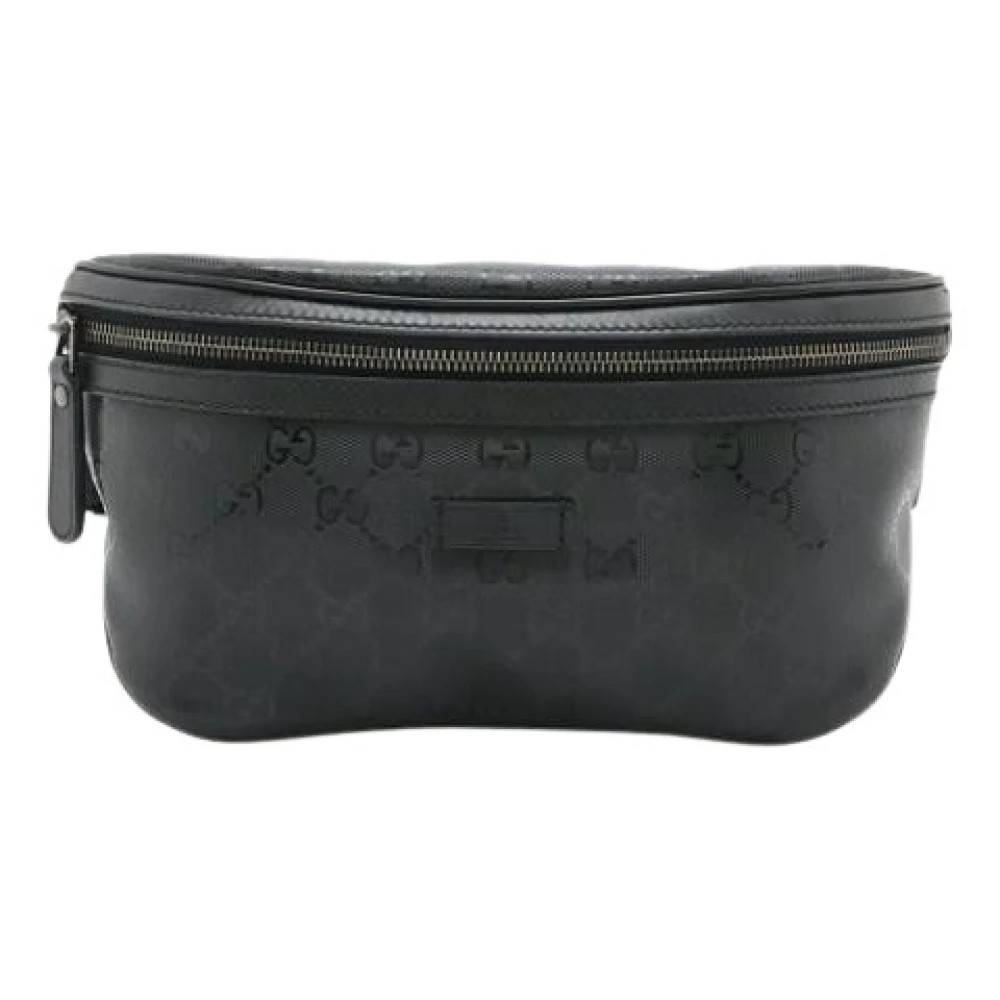 Gucci Vintage Pre-owned GG Imprimé Fanny Pack - Vintage - Dame - Sort - ONE SIZE - Læder