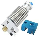 V6 J-huvud alla metall Hotend – titan koppar bimetall Heatbreak mässing munstycke 0,4 mm kompatibel med Voron 2.4 eller Trident Prusa i3 MK3 MK3S MK2S 3D skrivare tillbehör