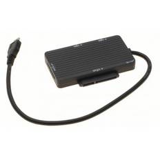 USB 3.1C multifunktionel 3 i 1 HUB, kortlæser og SATA interface HDD, SSD.