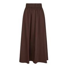 Neo Noir - Yara Poplin Skirt - Dark Brown