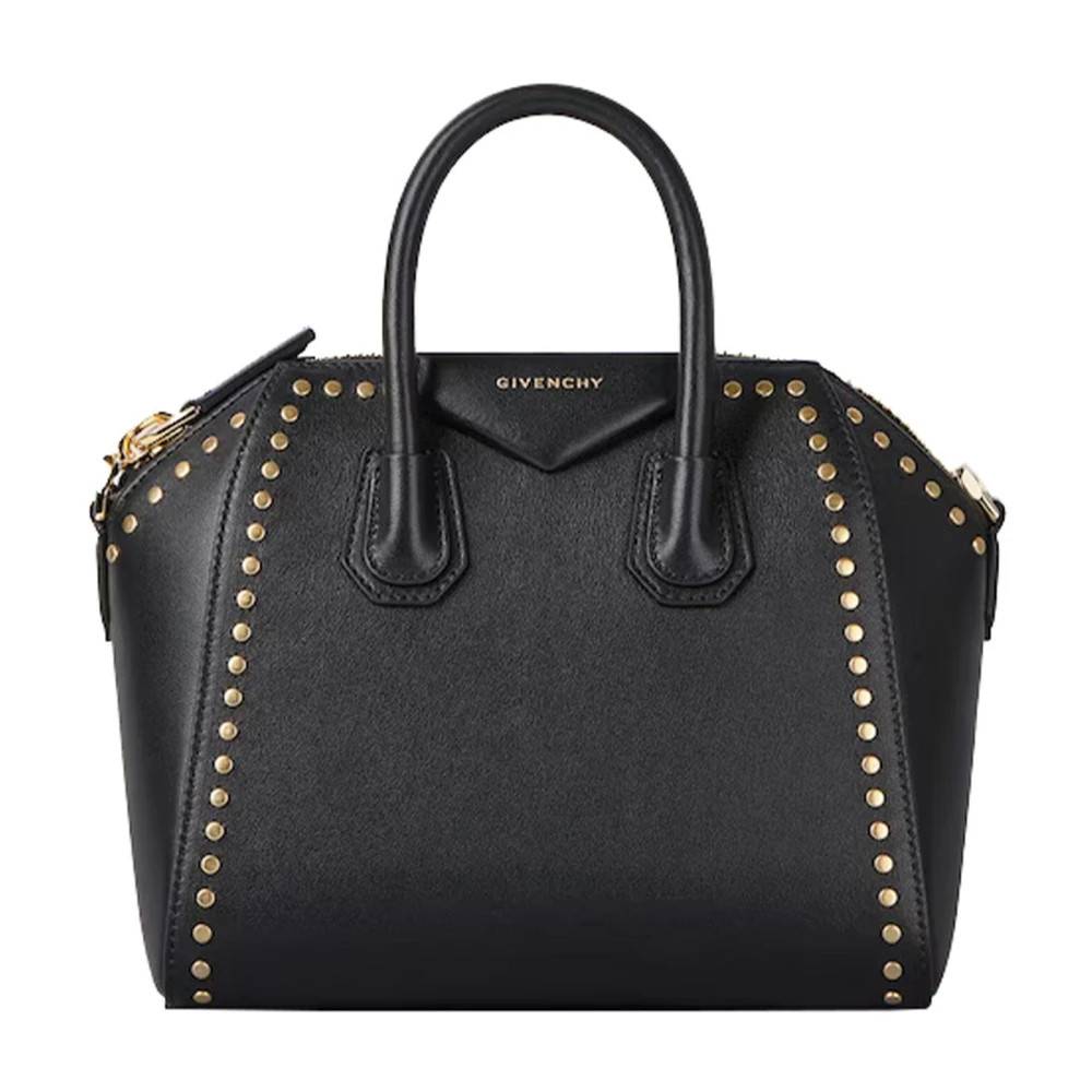 Givenchy Antigona Læderhåndtaske med Nitter - Tasker - Dame - Sort - ONE SIZE - Læder