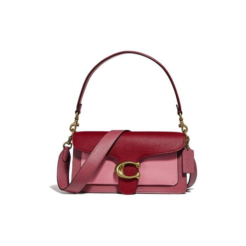 Coach Tabby 26 Logo Patchwork Leather Handbag Women handbags 79335-B4PEN Basic Set (Bag+Dust Bag)