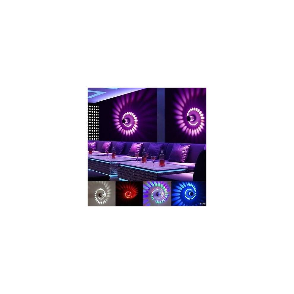 (Remote Control)Moder 3w Mur De Led Fixiture Clair Applique Plafonnier Spirale Lampe Barre Ktv
