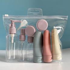 Refillable Lotion Dispensers Bärbar lotionflaska Reseflaskor Kit Läcksäkra reseflaskor Set, påfyllningsbara tomma behållare för badrum, resestorleksti - Multifärgad