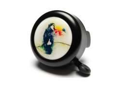 Reich Cykelringklocka Ø55mm Parrot - Svart/Vit