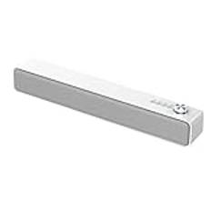 ISKDJBJG Bluetooth Subwoofer Soundbar TV Ljud Vägg Datorhögtalare Hemmabio Musik Trådlös Bluetooth-Högtalare Vit