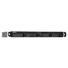 Qnap TS-435XeU-4G Rackmount-NAS med 4 fack 2,5 GbE/10 GbE-anslutning, M.2 NVMe SSD-cachingpaket med 4 x 6 TB Seagate IronWolf HD