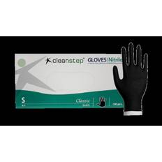 Nitrilhandsker, Cleanstep uden pudder Sort, Small 100 stk/pak