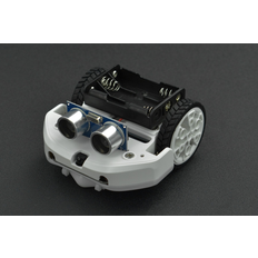 micro: Maqueen Lite with Skin (White) - micro:bit Educational Programming Robot Platform