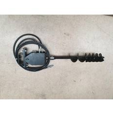 Pælebor hydraulisk dansk vipbar, med tilvalg af bor 2,4 meter slanger, uden gaffel beslag.