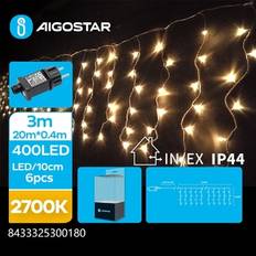 Ljusslinga istappar 400 LED 20*0,4m 2700K