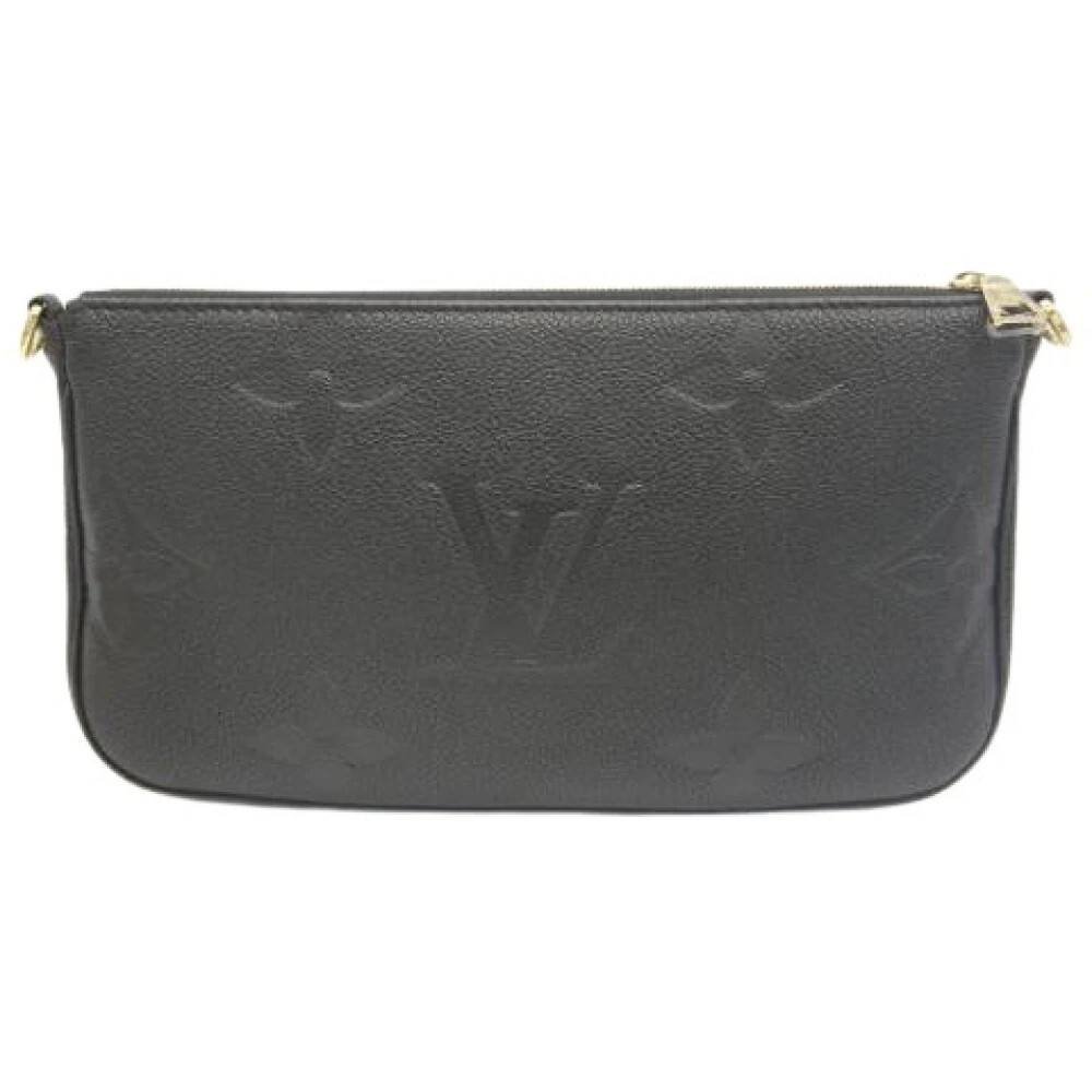 Louis Vuitton Vintage Pre-owned Pochette Skuldertaske - Vintage - Dame - Sort - ONE SIZE - Uld