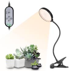 USB Plant Grow Light 312 LEDs Solljus Full Spectrum Justerbar Desktop Clamp Växande lampa för inomhusväxter 5 dimbara nivåer 4812H Timer 1 head
