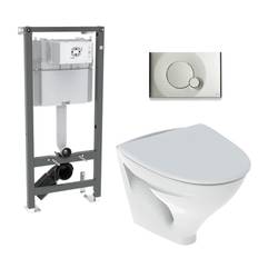 IFÖ Sign Inbyggnadspkt Fixtur WC-skål 2xKnapp Krom Mjuksits