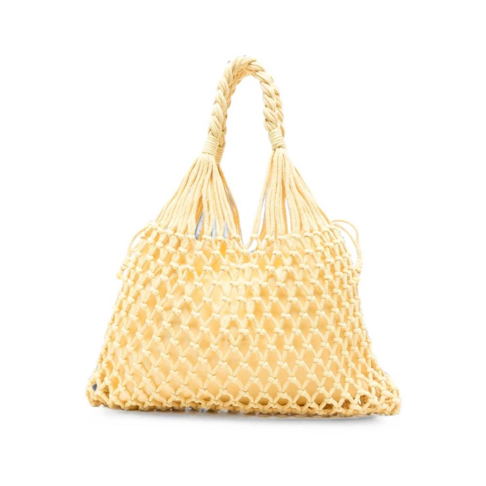 The Frankie Shop Naia Macrame Taske - Tasker - Dame - Gul - ONE SIZE - Bomuld