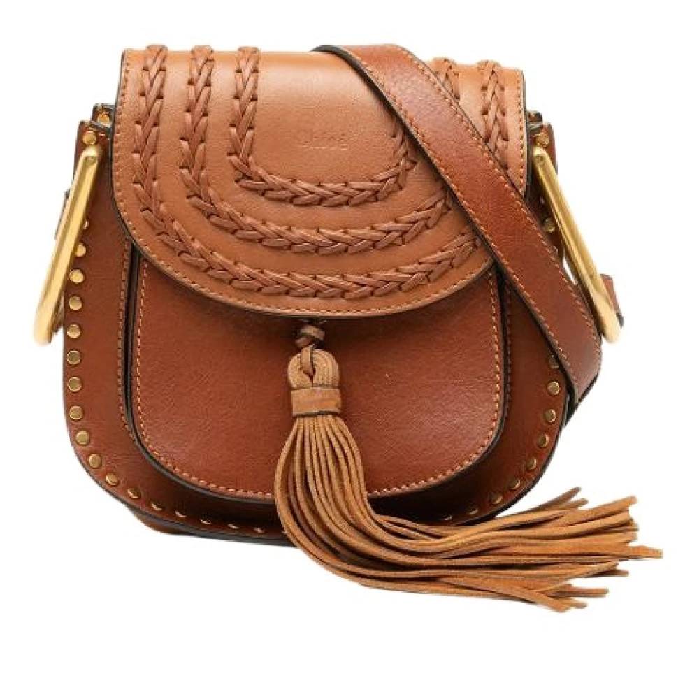Chloé Pre-owned Pre-owned Marcie Skuldertaske - Vintage - Dame - Brun - ONE SIZE - Uld