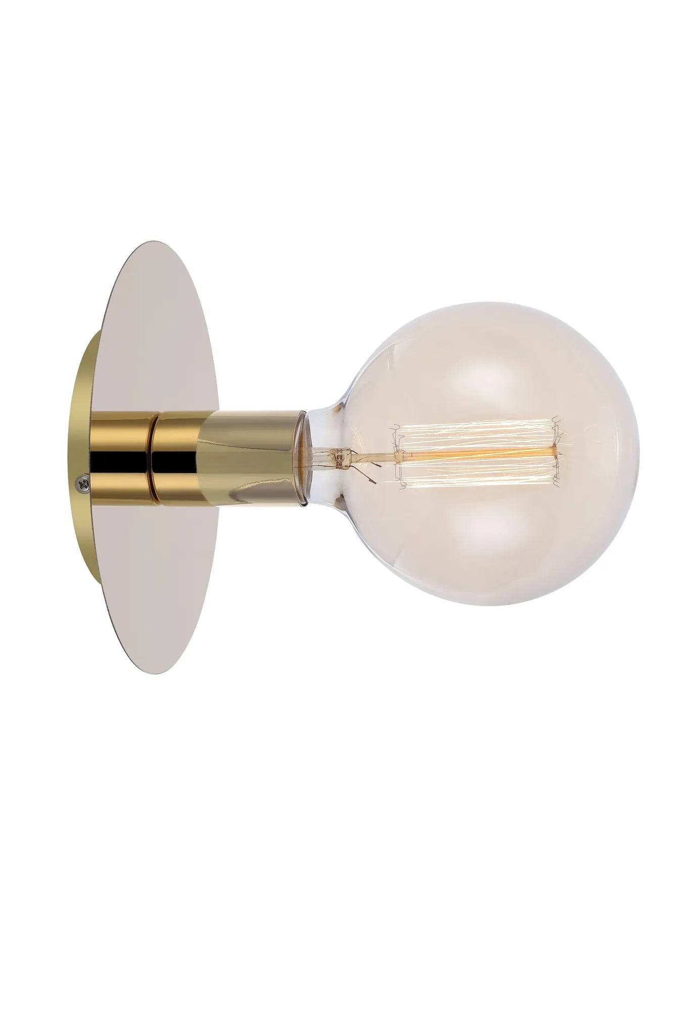 Disc Vägglampa/Taklampa Mässing