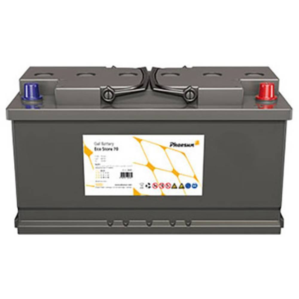 Phaesun Eco Store 165 340269 Solcellebatteri 12 V 165 Ah Bly-gel (B x H x T) 51.3 x 22.3 x 22.3 mm Konuspol