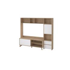 Varun Tv-skåp 209 cm - Vit/Natur TV-skåp Vit,Brun