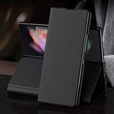 Business plånboksfodral i matt läder för samsung galaxy z fold 3 2 fold 2 5g fold 3 anti-fingeravtryck mobiltelefonväska skal - För samsung z fold 2 / Svart