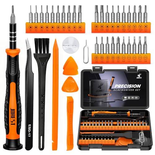 JOREST 40Pcs Feinmechaniker Schraubendreher Set, Mini Werkzeug Set mit Torx T5 T6 T8 T9 T10 T20, usw, Reparatur Kit für iphone, ipad, Switch, PS4, Xbox, Laptop, Macbook, Computer, Brille, Uhren, usw