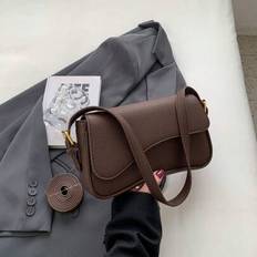 New Shoulder Bag For Fall, Easy Matching - Coffee Brown - one-size