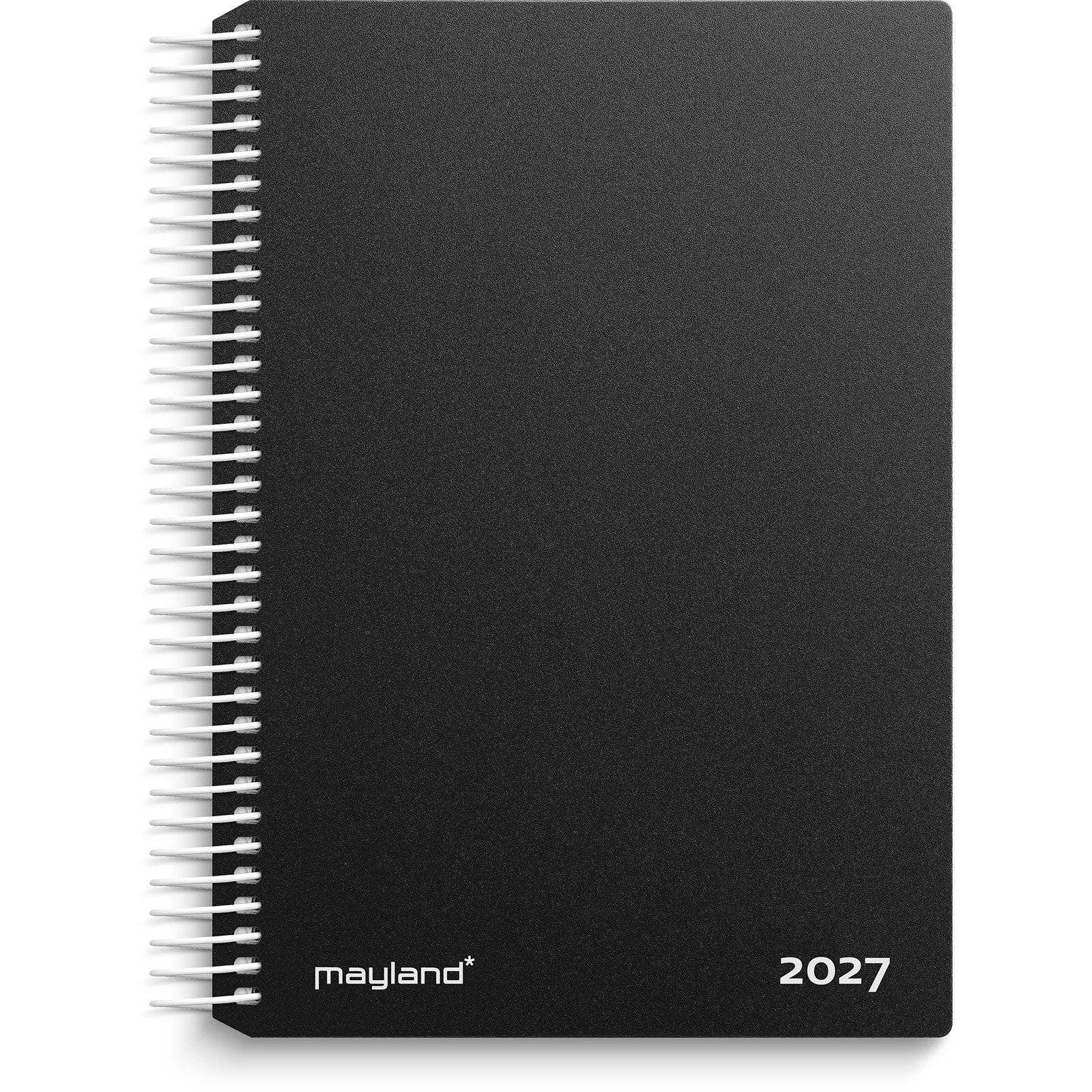Dagkalender sort PP-plast 2027
