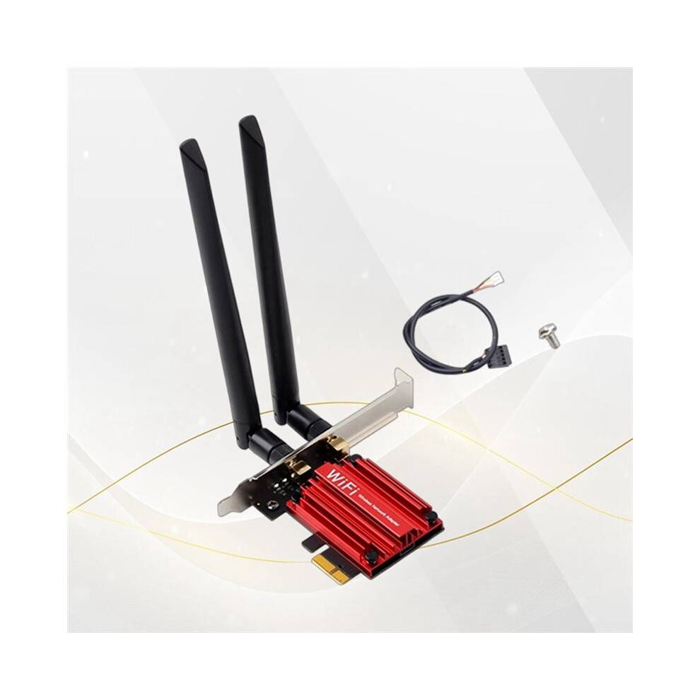 WiFi 5 PCI-E Network Card 7260AC Dual Band 2.4G/5GHz 1200Mbps 4.0 for Win7/8/10/11