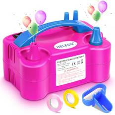 Ballongpump Elektrisk ballongpump (220-240V 600W), ballongpump för ballonger med dubbla munstycken och 2 lägen, ballonginblåsare för festdekorationer