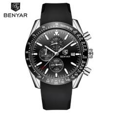 Benyar Pulse Silver Black Rubber