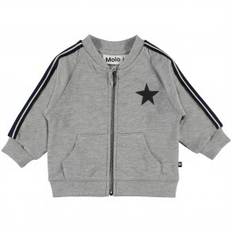 Molo Sweatshirt med Lynlås, Daylo/Grey Melange