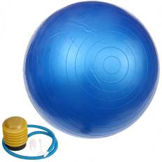 Blå 65 cm trænings yoga bold anti-burst skridsikker bold fitn